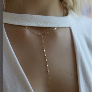 Miranda Frye Hailey Necklace Lariat gold Delicate